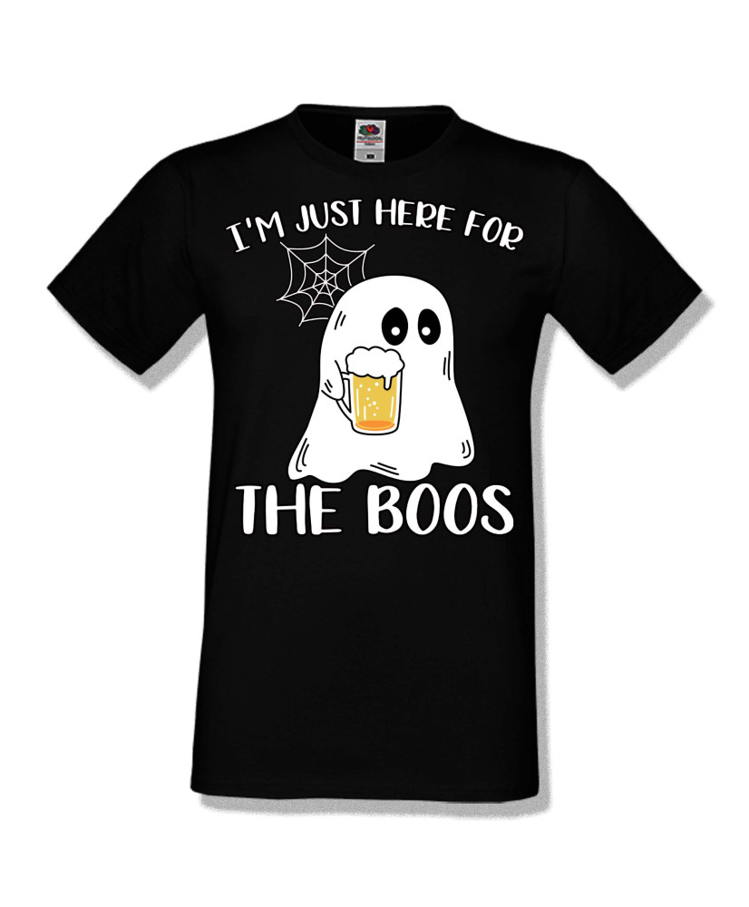 Мъжка тениска Хелоуин Halloween I am here for the boos 1