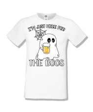 Мъжка тениска Хелоуин Halloween I am here for the boos 1