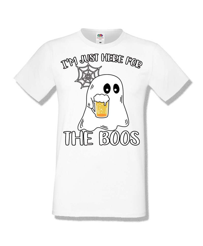 Мъжка тениска Хелоуин Halloween I am here for the boos 1