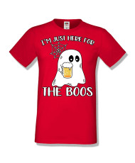 Мъжка тениска Хелоуин Halloween I am here for the boos 1