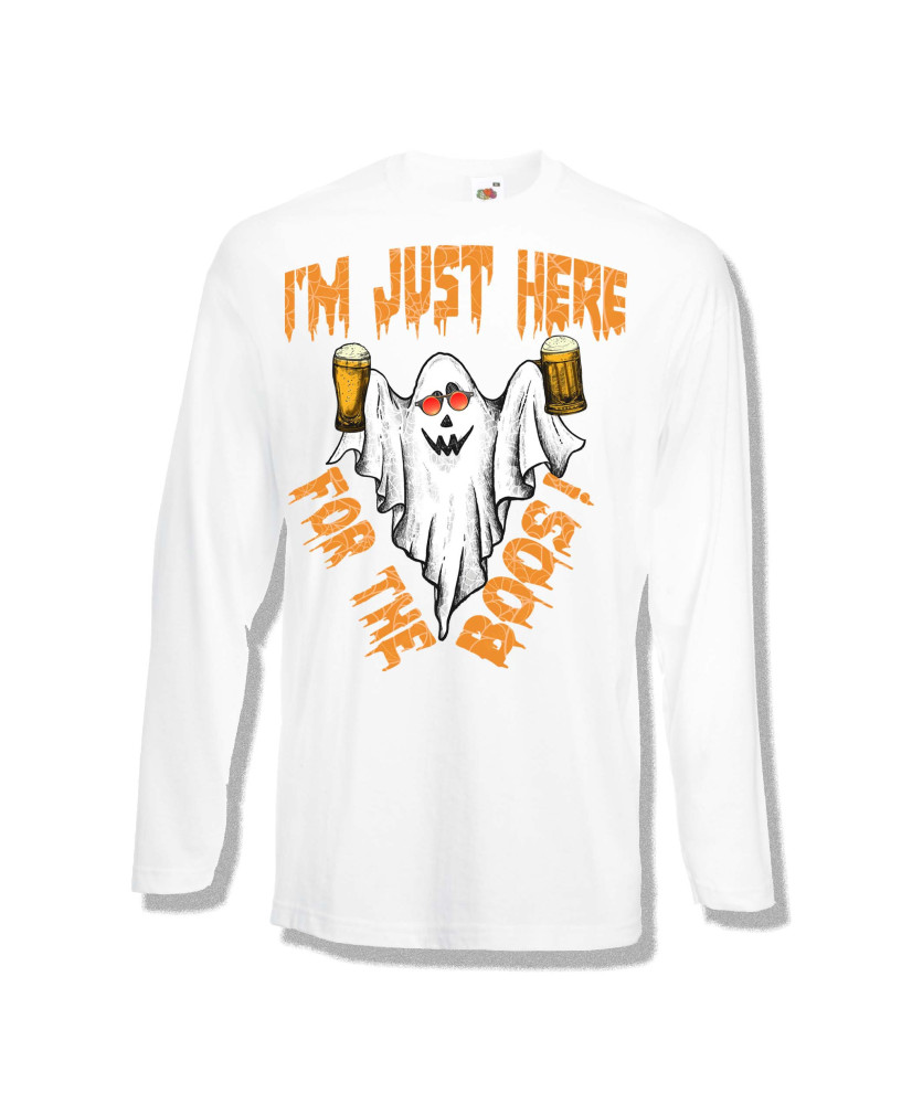 Мъжка тениска Хелоуин Halloween I am here for the boos 2