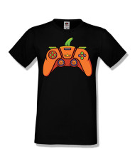 Мъжка тениска Хелоуин Halloween Pumpkin gamepad