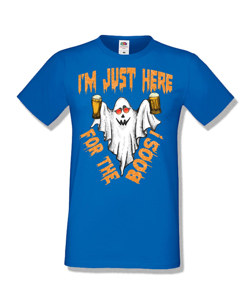 Мъжка тениска Хелоуин Halloween I am here for the boos 2