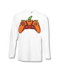 Мъжка тениска Хелоуин Halloween Pumpkin gamepad