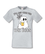 Мъжка тениска Хелоуин Halloween I am here for the boos 1