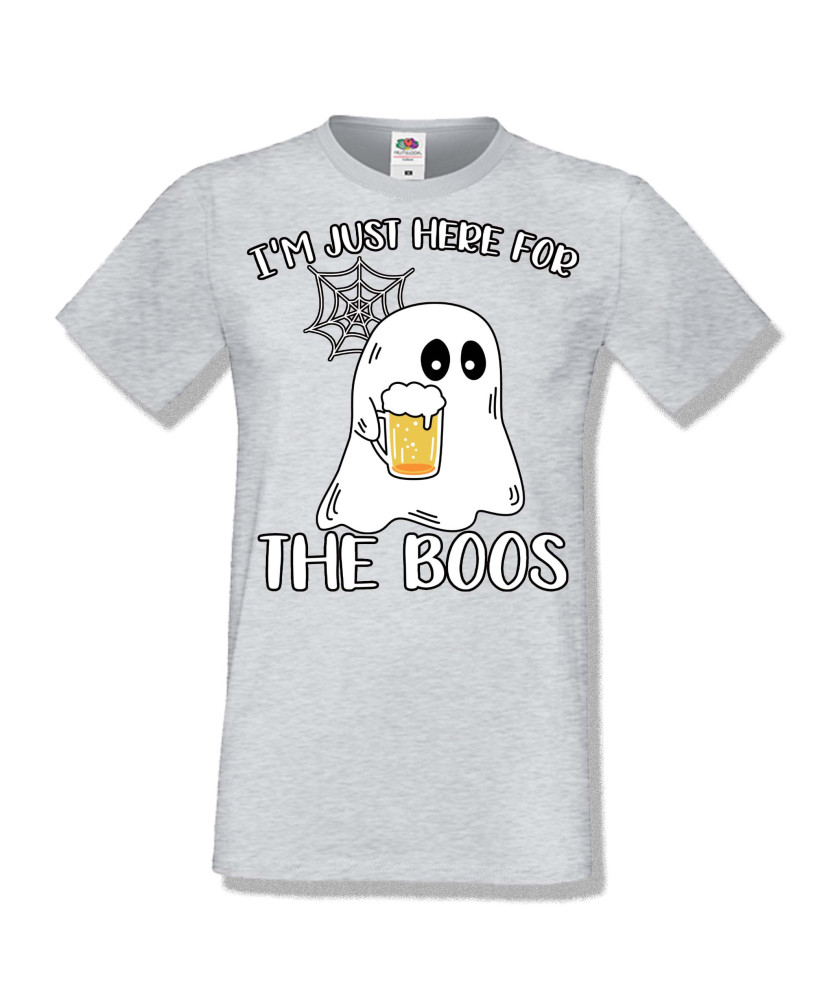 Мъжка тениска Хелоуин Halloween I am here for the boos 1