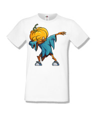 Мъжка тениска Хелоуин Halloween Pumpkin dabbing