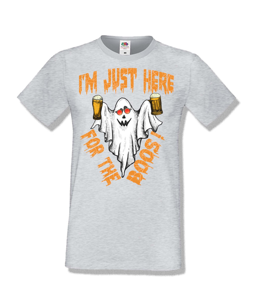 Мъжка тениска Хелоуин Halloween I am here for the boos 2