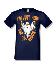 Мъжка тениска Хелоуин Halloween I am here for the boos 2