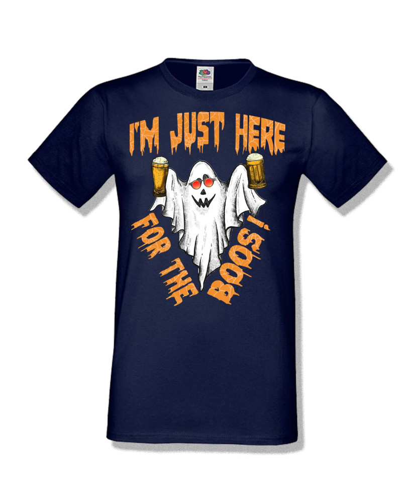Мъжка тениска Хелоуин Halloween I am here for the boos 2