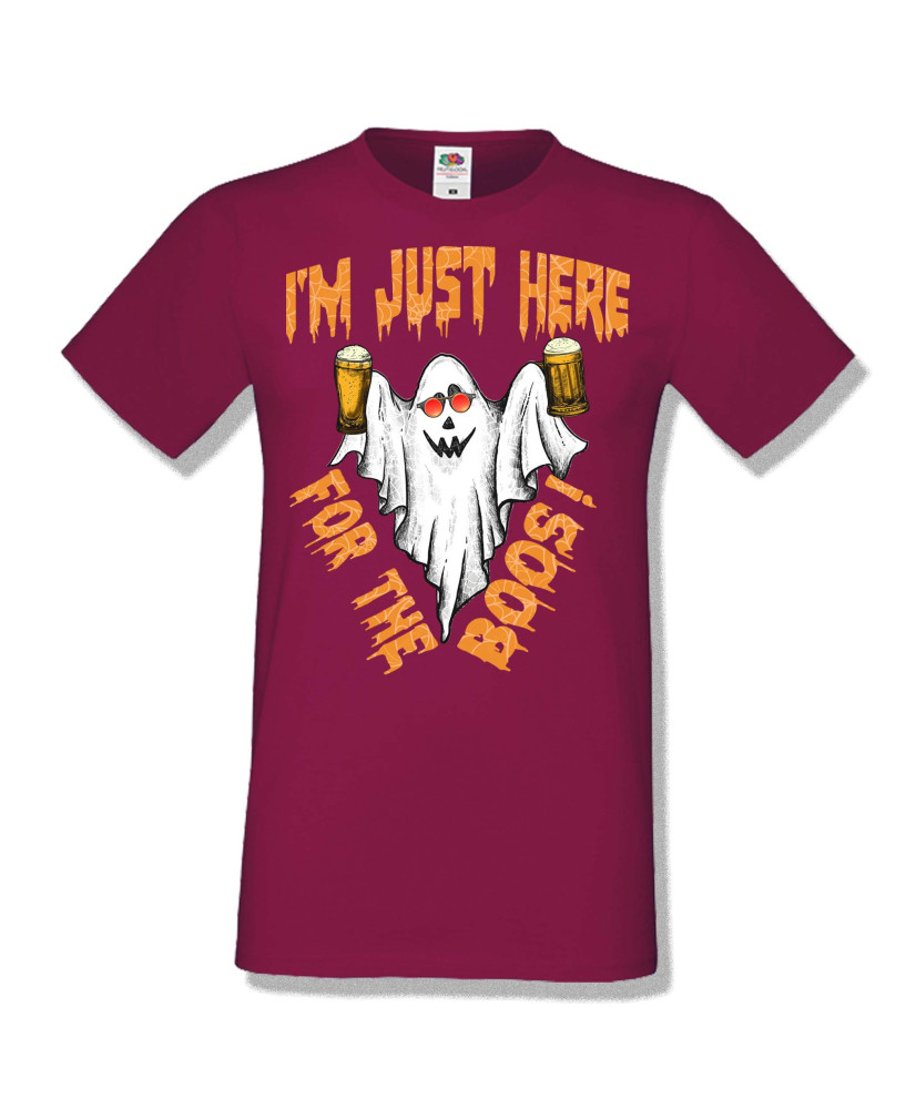 Мъжка тениска Хелоуин Halloween I am here for the boos 2