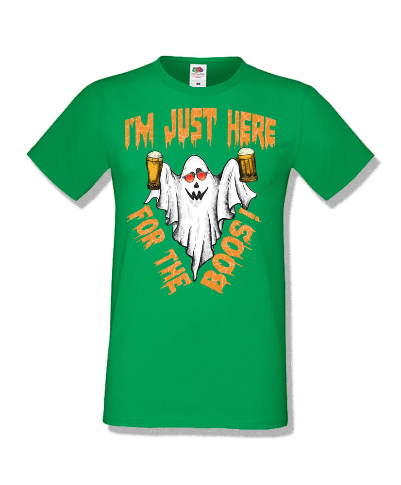 Мъжка тениска Хелоуин Halloween I am here for the boos 2