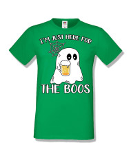 Мъжка тениска Хелоуин Halloween I am here for the boos 1