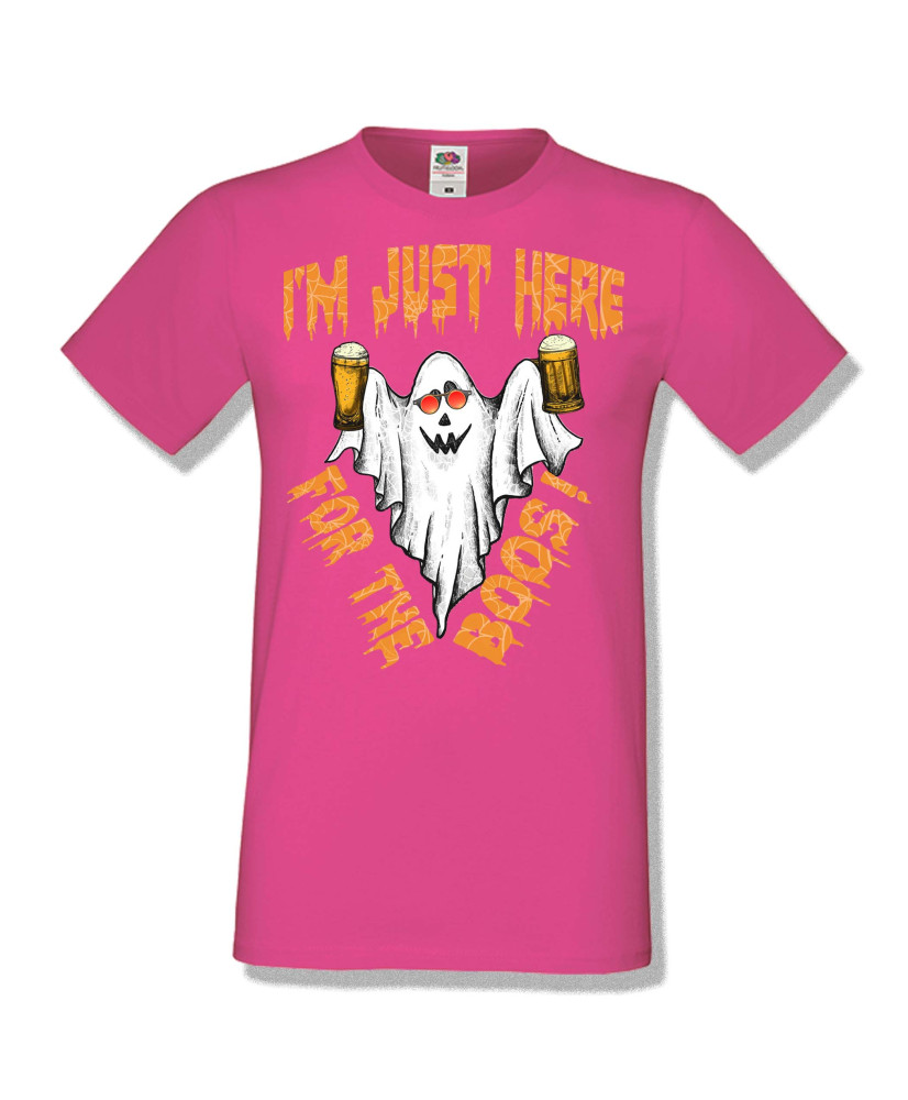 Мъжка тениска Хелоуин Halloween I am here for the boos 2