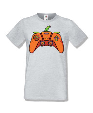 Мъжка тениска Хелоуин Halloween Pumpkin gamepad
