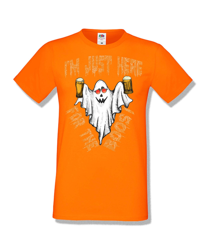 Мъжка тениска Хелоуин Halloween I am here for the boos 2