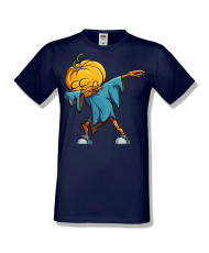 Мъжка тениска Хелоуин Halloween Pumpkin dabbing