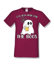 Мъжка тениска Хелоуин Halloween I am here for the boos 1