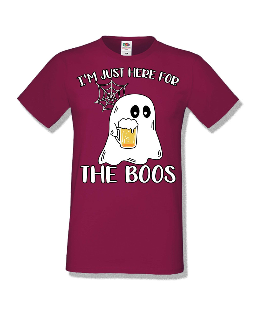 Мъжка тениска Хелоуин Halloween I am here for the boos 1