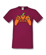 Мъжка тениска Хелоуин Halloween Pumpkin gamepad