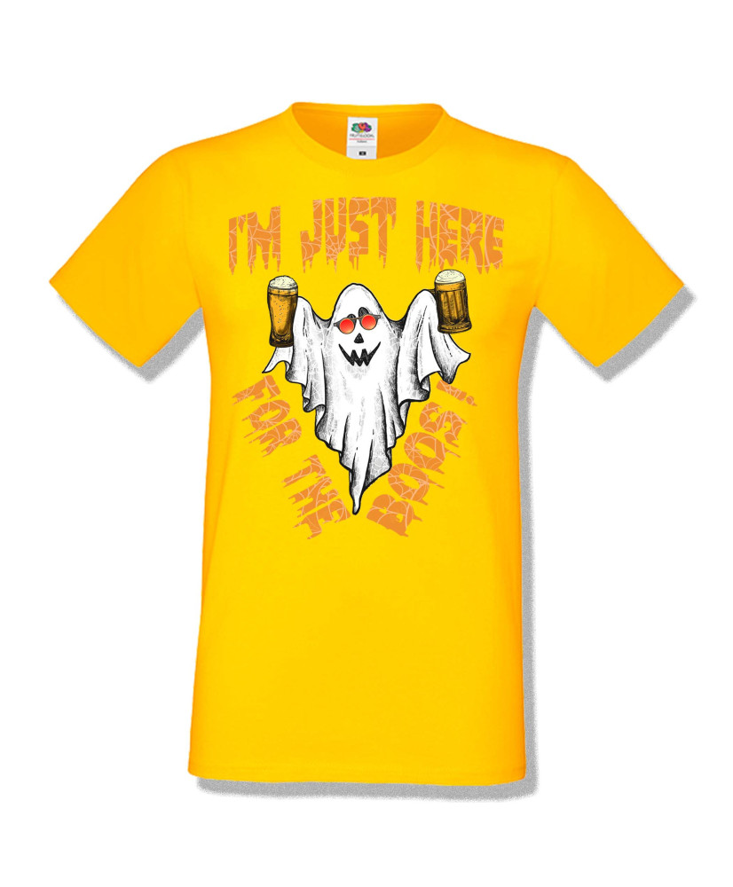 Мъжка тениска Хелоуин Halloween I am here for the boos 2