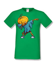 Мъжка тениска Хелоуин Halloween Pumpkin dabbing
