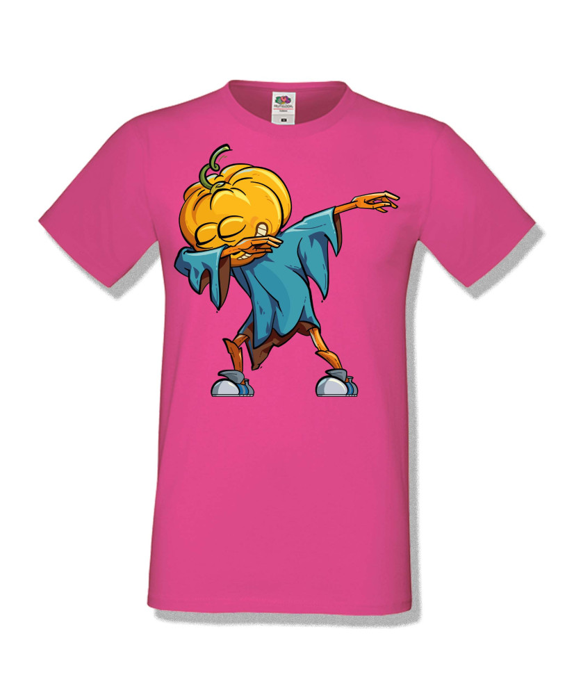 Мъжка тениска Хелоуин Halloween Pumpkin dabbing