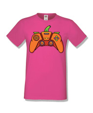 Мъжка тениска Хелоуин Halloween Pumpkin gamepad