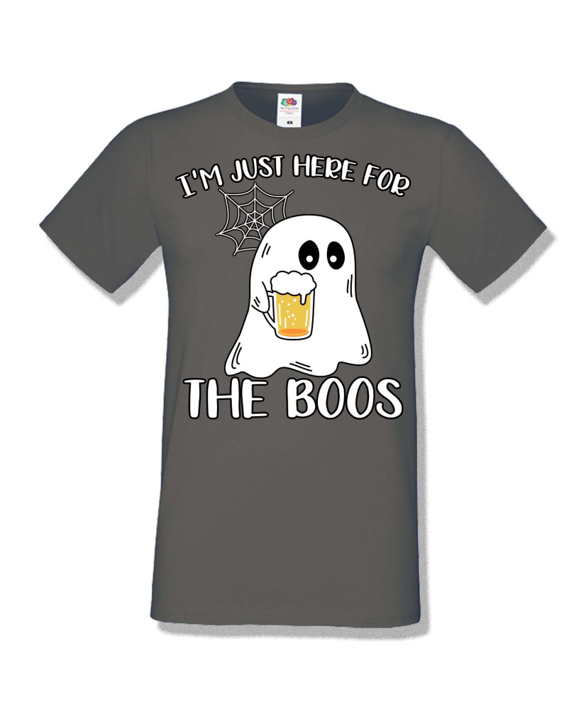 Мъжка тениска Хелоуин Halloween I am here for the boos 1