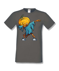 Мъжка тениска Хелоуин Halloween Pumpkin dabbing
