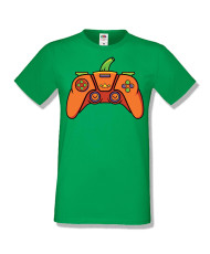 Мъжка тениска Хелоуин Halloween Pumpkin gamepad
