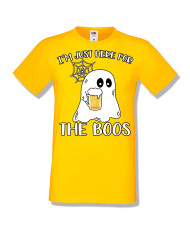 Мъжка тениска Хелоуин Halloween I am here for the boos 1