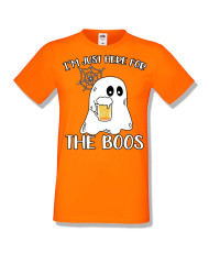 Мъжка тениска Хелоуин Halloween I am here for the boos 1