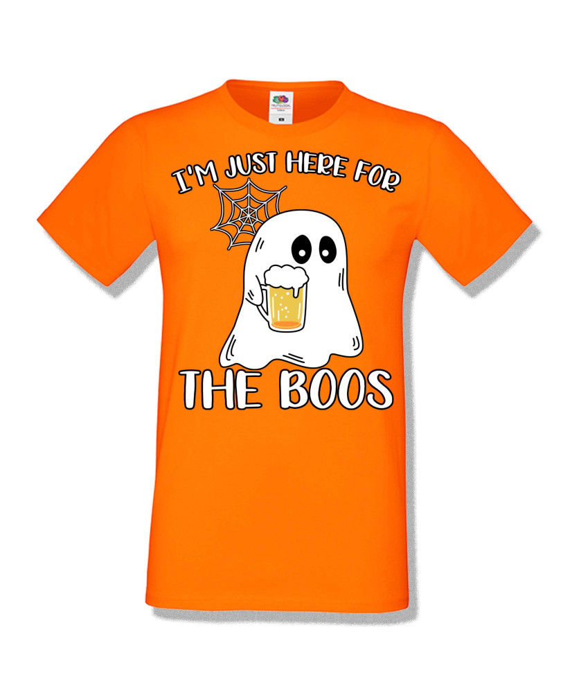 Мъжка тениска Хелоуин Halloween I am here for the boos 1