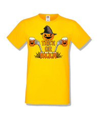 Мъжка тениска Хелоуин Halloween Trick or beer 2