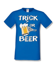 Мъжка тениска Хелоуин Halloween Trick or beer 1