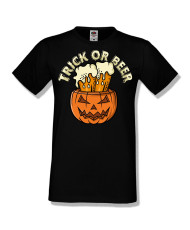Мъжка тениска Хелоуин Halloween Trick or beer 3