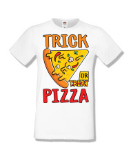 Мъжка тениска Хелоуин Halloween Trick or pizza