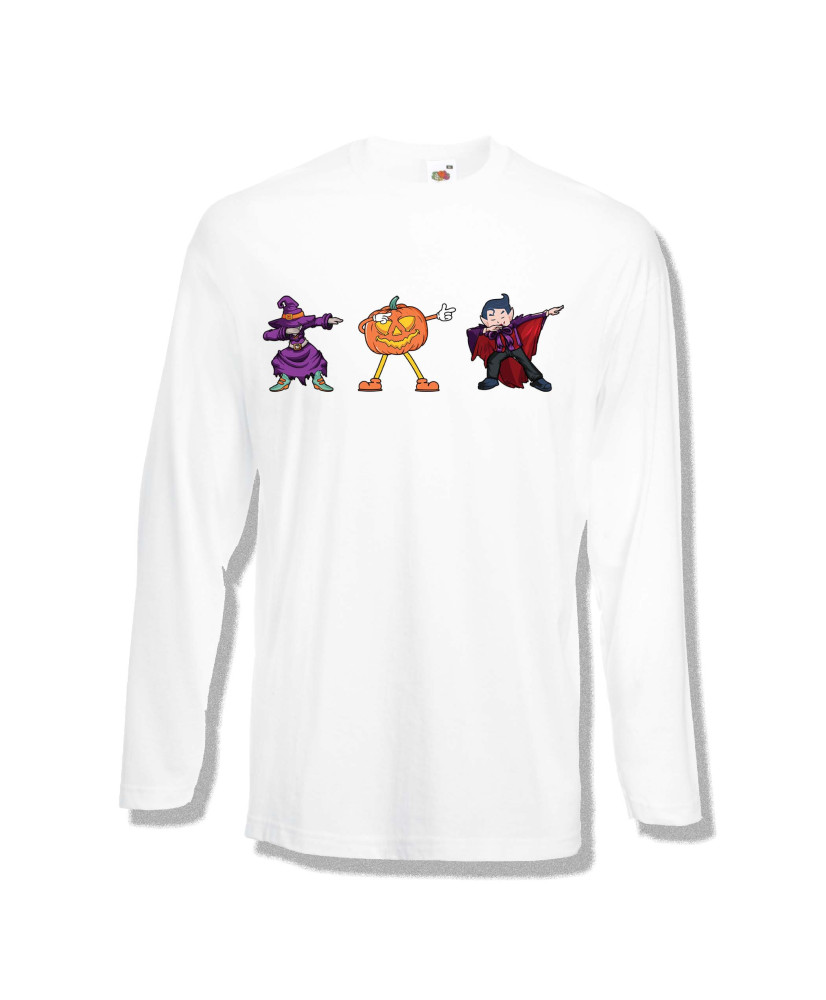 Мъжка тениска Хелоуин Halloween Witch pumpkin vampire dabbing