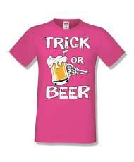 Мъжка тениска Хелоуин Halloween Trick or beer 1