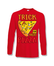 Мъжка тениска Хелоуин Halloween Trick or pizza