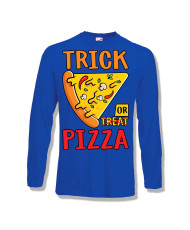 Мъжка тениска Хелоуин Halloween Trick or pizza