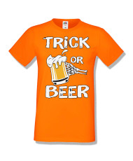 Мъжка тениска Хелоуин Halloween Trick or beer 1