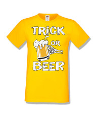 Мъжка тениска Хелоуин Halloween Trick or beer 1