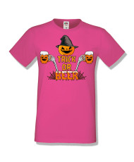 Мъжка тениска Хелоуин Halloween Trick or beer 2