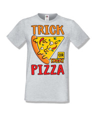 Мъжка тениска Хелоуин Halloween Trick or pizza