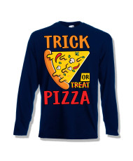 Мъжка тениска Хелоуин Halloween Trick or pizza