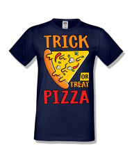 Мъжка тениска Хелоуин Halloween Trick or pizza