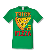 Мъжка тениска Хелоуин Halloween Trick or pizza