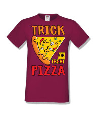 Мъжка тениска Хелоуин Halloween Trick or pizza
